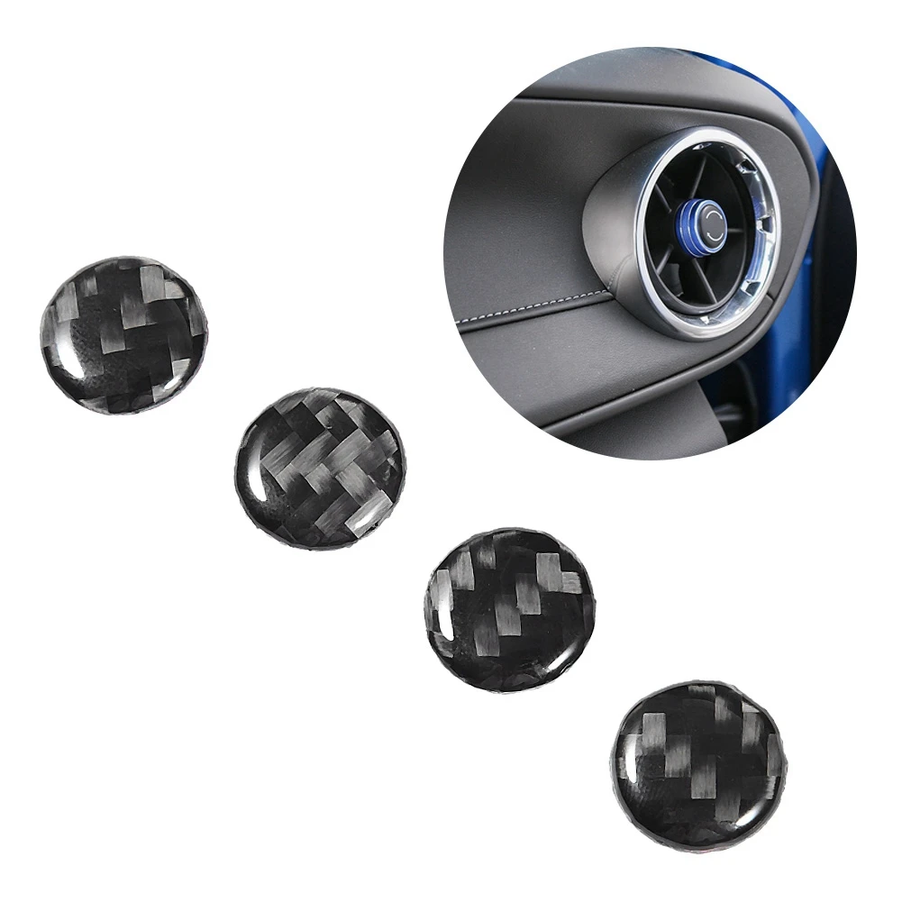 

4 шт. Ручка приборной панели автомобиля переключатель крышка кнопки отделка углеродного волокна подходит для Chevrolet Camaro 2017 2018 2019 аксессуары д...