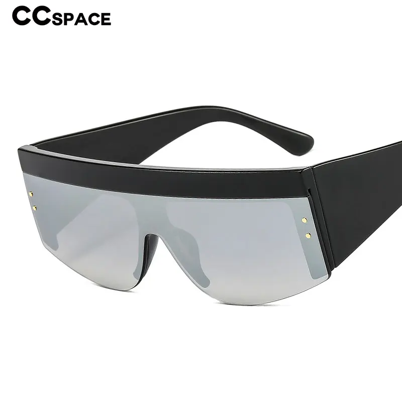 46566 большие квадратные очки с одной линзой мужские и женские модные UV400 винтажные