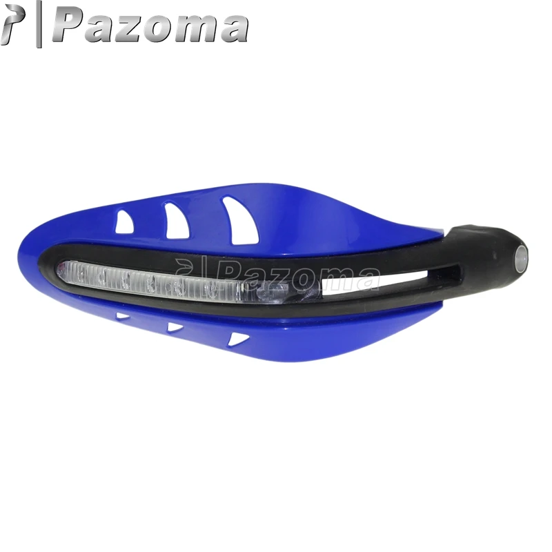 Руль мотоцикла Handguards w/светодиодный сигнал поворота Dirt Bike ручные охранники для Streetfighter Yamaha Honda Suzuki ATV TDM 850 900