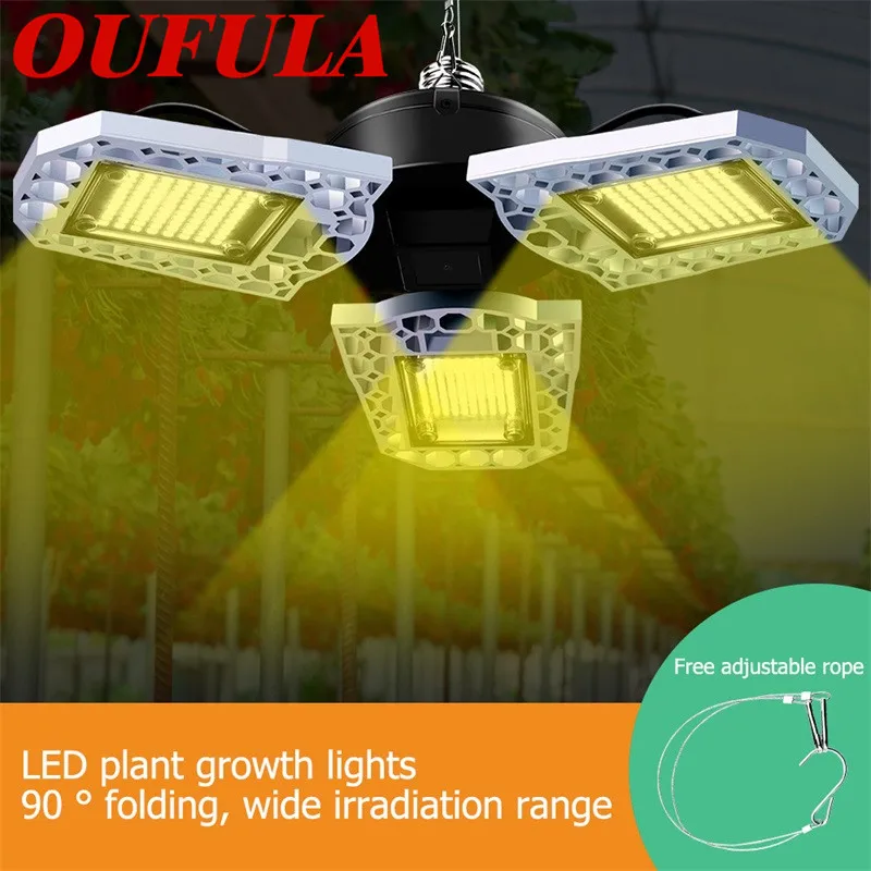 

OULALA Waterproof Grow lights Plant Growth Lamp Led Folding Fill Light Full Spectrum E27 E26