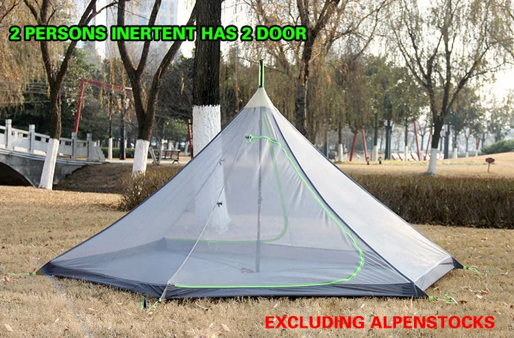 2 Persons Inner Tent AstaGear первый снег открытый тент Сверхлегкий портативный кемпинговый тент 20D Силиконовый водонепроницаемый портативный 1-2 человек туристический тент - Цвет: 2 Persons Inner Tent