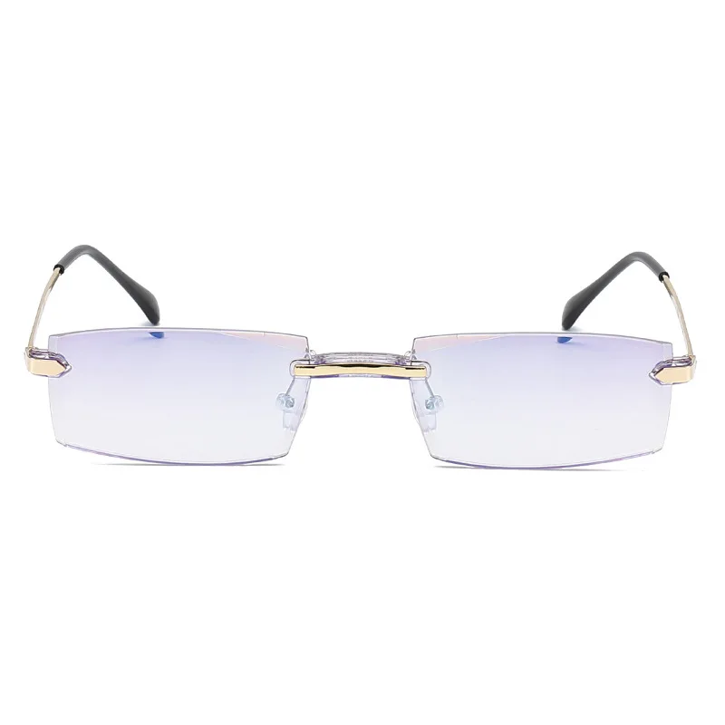 Роскошные квадратные очки для чтения без оправы пресбиопические Обрезанные