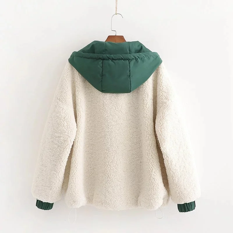 Женская куртка зимняя верхняя одежда хлопковые белые утепленные повседневные