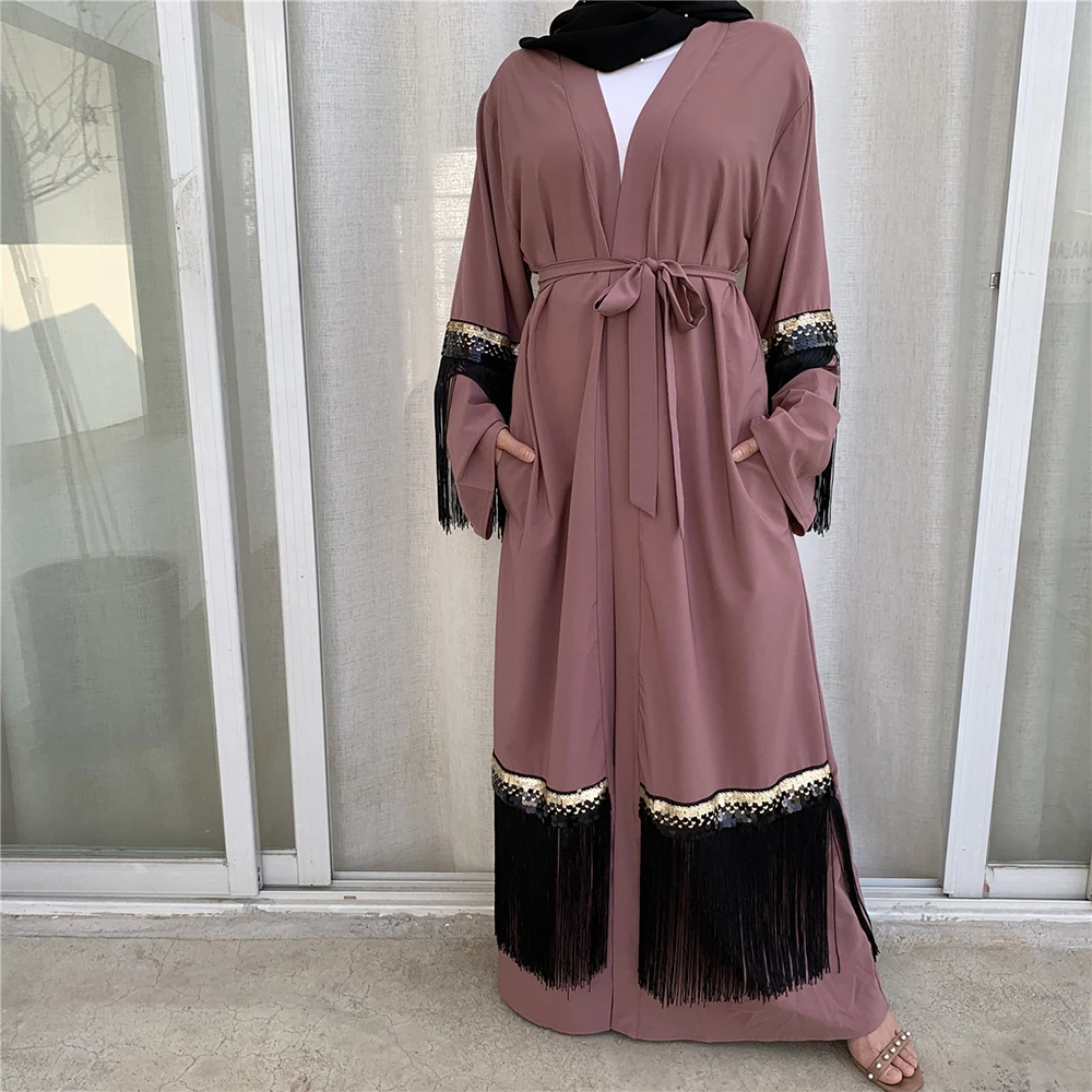 Abaya кимоно Хиджаб Мусульманское платье Женский кафтан Caftan Marocain турецкая