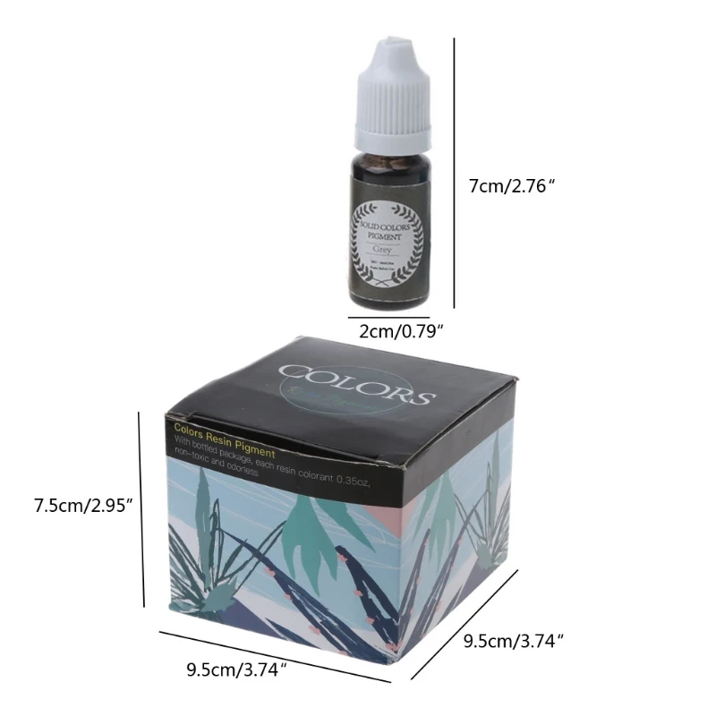 

18 Colors Epoxy Pigment Opaque Liquid Resin Colorant Each 0.35oz Non-Toxic Epoxy Resin Dye Solid Color Liquid Resin Dye