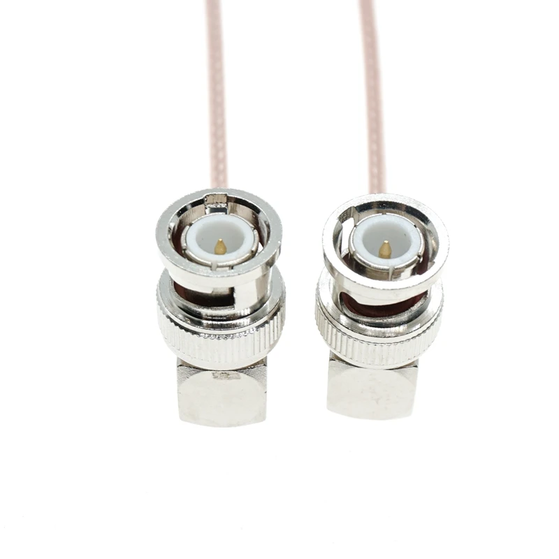 

BNC Male Right Angle To BNC Right Angle RA 90Degree Connector Adapter Rf Pigtail Coaxial Rg316 Jumper coax Extension cable