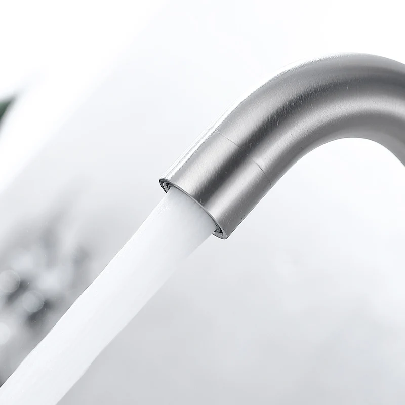 Fapully Stainless Steel Touch Control Kitchen Faucets Nickel Smart Sensor Kitchen Mixer Touch Faucet for Kitchen Sink Taps 1128