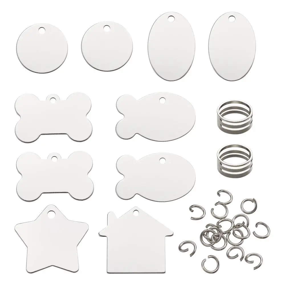 Алюминиевые лазерные Подвески DIY для ожерелья браслета ювелирных изделий сердце