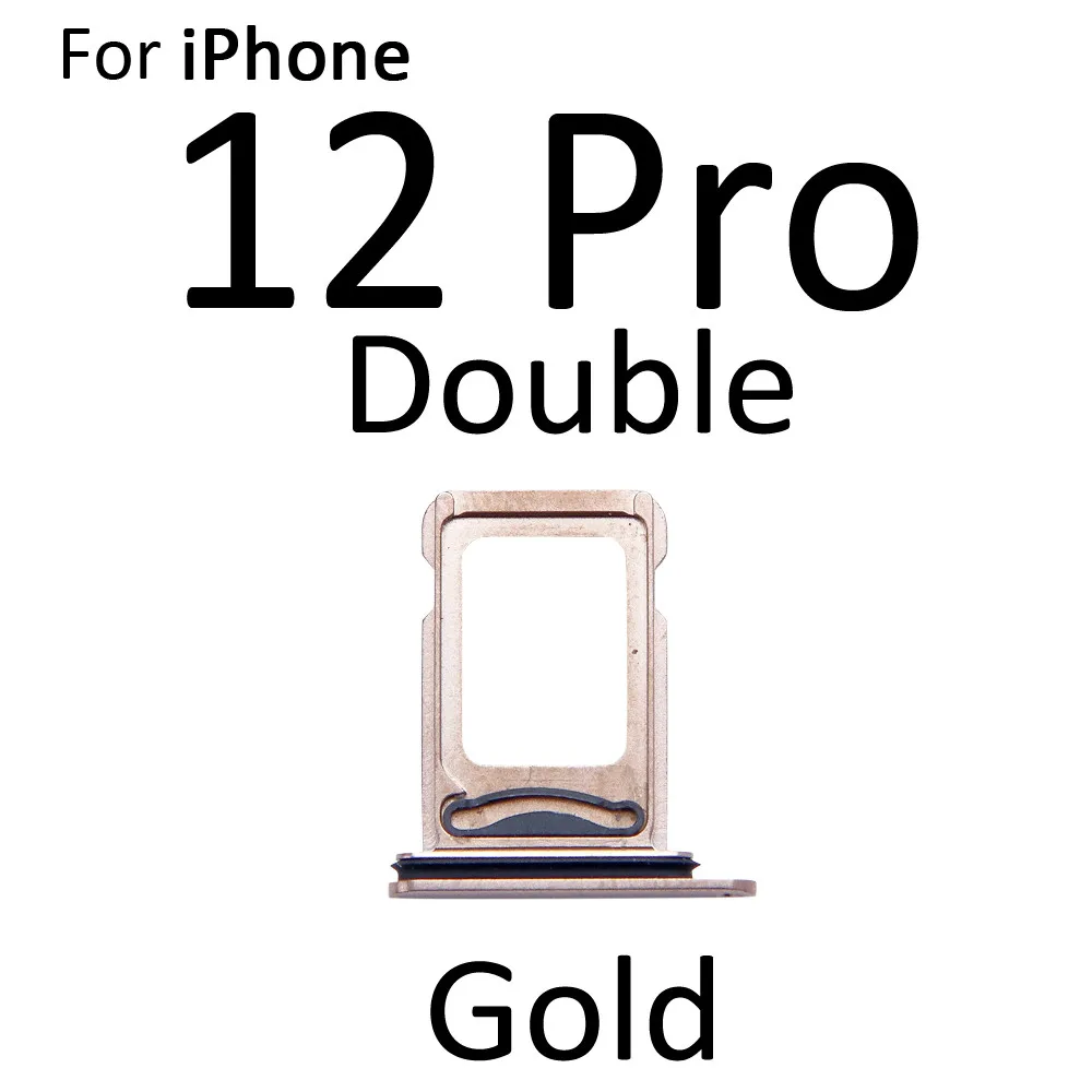 

10pcs/lot Sim Card Tray For iPhone 12 Pro 12 Pro Max Sim Holder Slot Replacement Parts