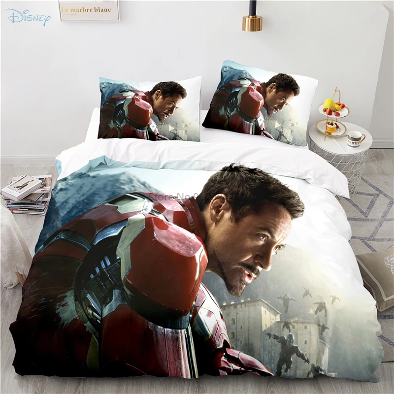 Новинка набор постельного белья с рисунком Marvel Капитан Америка Мстители Тор Халк