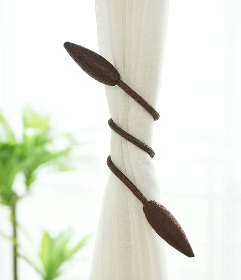 

1PC Curtain Tiebacks Hanging Belts Ropes Curtain Holdback Buckles Clasp Clips Curtain Accessories Hook Holder
