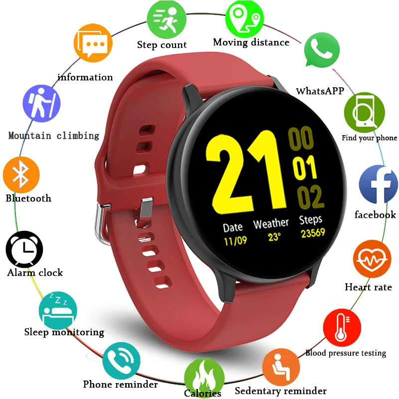 

LIGE 2021 New Smart Ladies Men Sport Bluetooth Call Watch Heart Rate Blood Pressure Sleep Information Reminder for Xiaomi Huawei