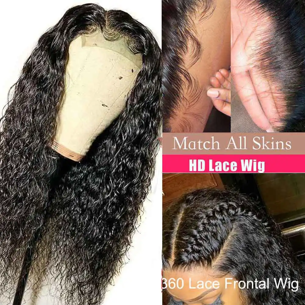 Отбеленные узлы 360 поддельные волосы на голову кружева лобовое закрытие парик