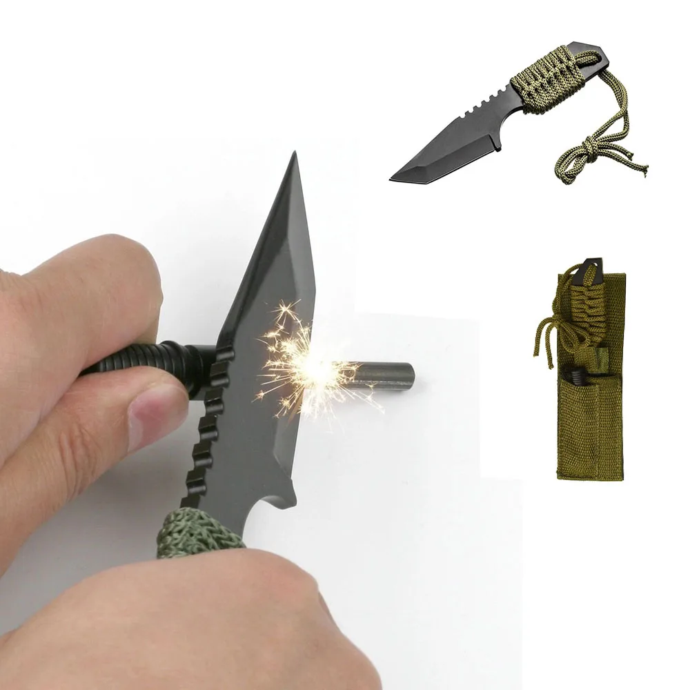 Острый охотничий нож с фиксированным лезвием из нержавеющей стали 440 Кемпинговый