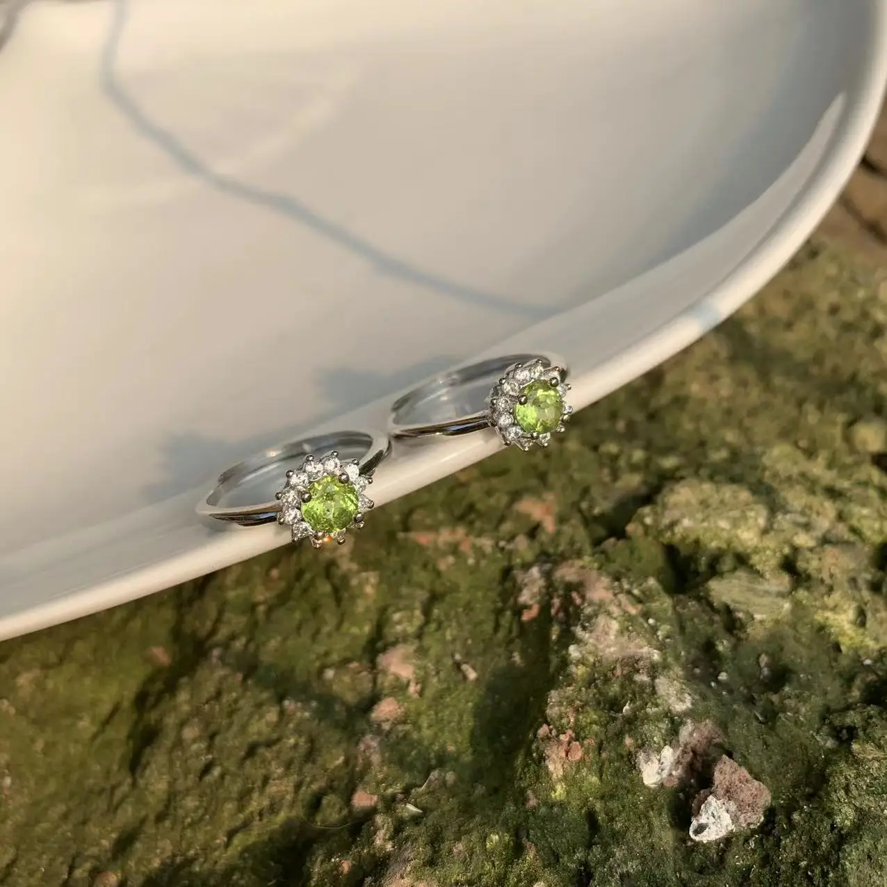 Натуральное женское кольцо olivine женский подарок | Украшения и аксессуары