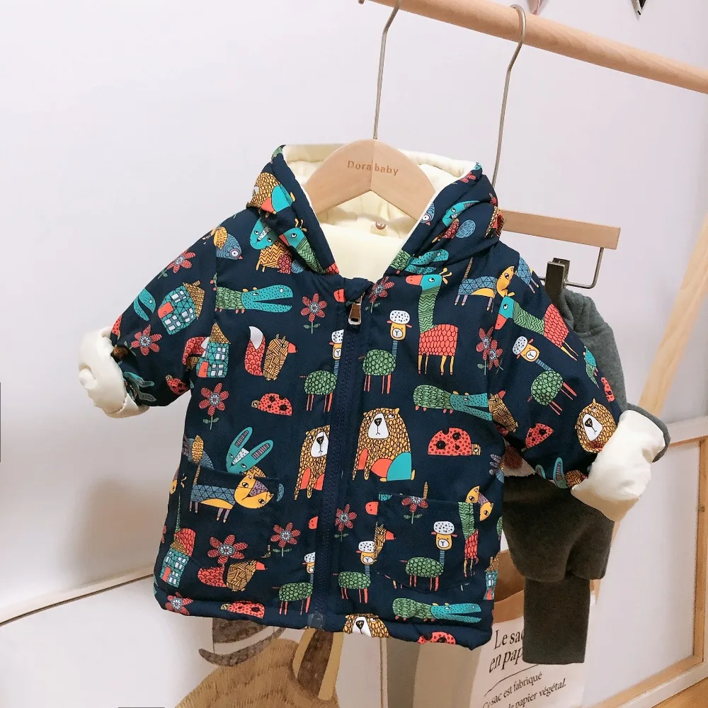 Одежда для детей 1-4 лет; куртка; Новинка года; сезон осень-зима; модная теплая верхняя одежда с капюшоном для маленьких девочек; куртка; пальто; Рождество