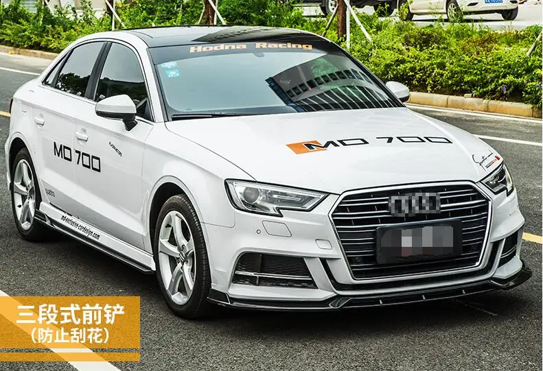 Задний спойлер для Audi A3 2018-2019 задний ABS передний бампер диффузор защита Бампера |