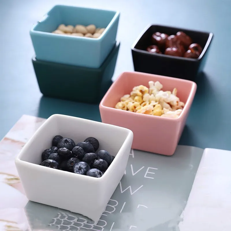 Керамическая тарелка в скандинавском стиле с пигментами маленькая соус соль