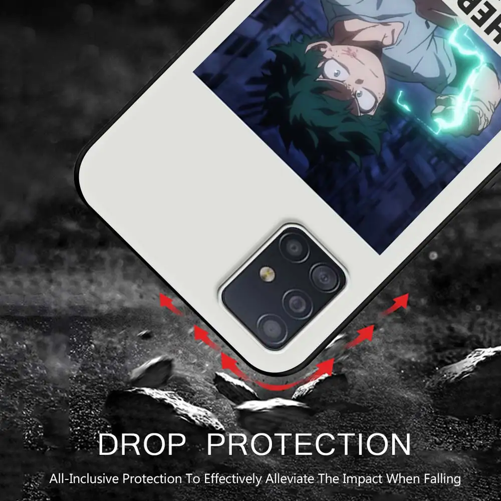 

My hero academia Naruto Phone Case for Samsung Galaxy A51 A71 A50 A21s A31 A10 A20e A41 A70 A30 A11 A40 A20s Soft Black Cover
