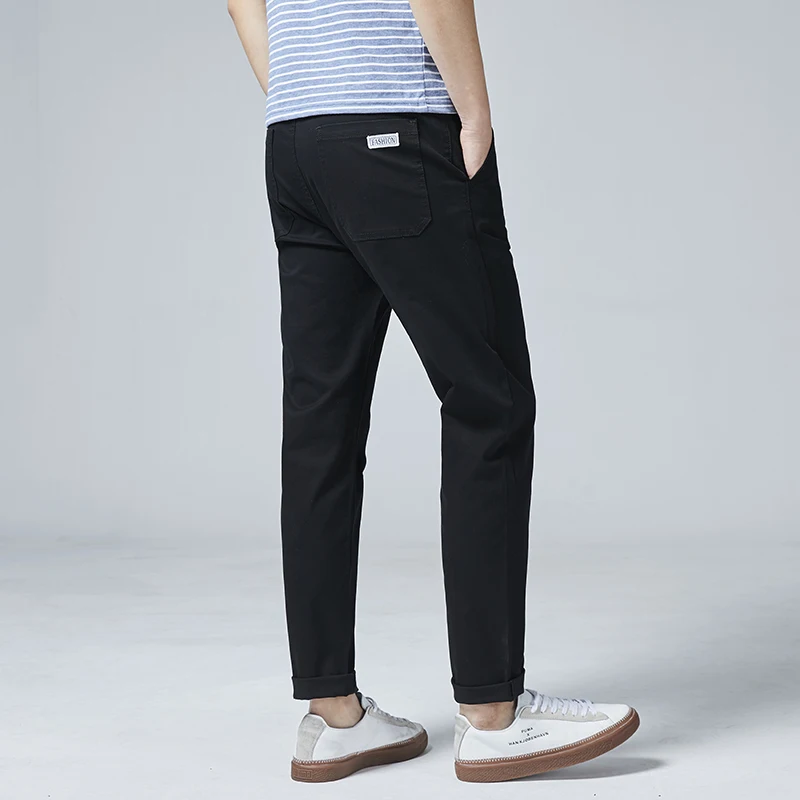 Vomint 3 цвета прямые повседневные брюки мужские новые деловые Стрейчевые хлопковые