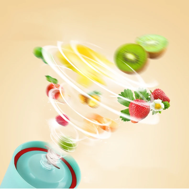 AD 500ml портативная соковыжималка чашка USB перезаряжаемая электрическая