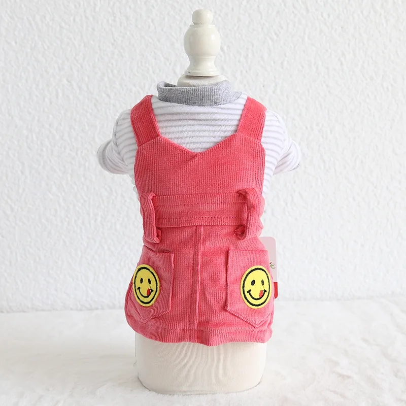 Милая улыбка собака домашняя кошка куртка пальто Зимний теплый маленький Щенок