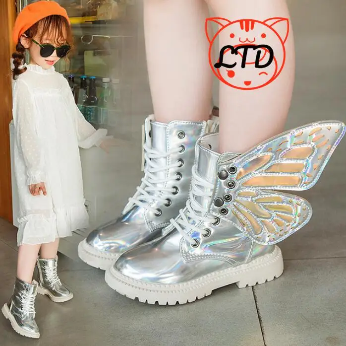 Новые зимние детские ботинки из искусственной кожи водонепроницаемые Martin