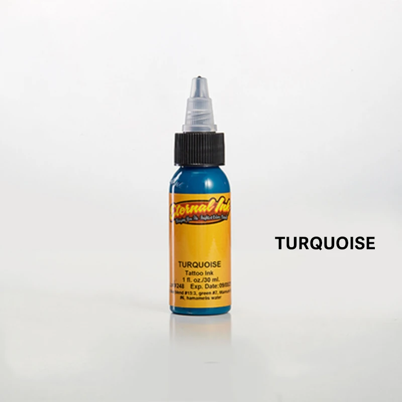 turquoise Синий бренд dynamic, краска для татуировок, пигмент, динамические чернила, tinta, тату, чернила, tinta, tatuaje, цвет татуировки, maquillaje, перманентные цвета - Цвет: turquoise