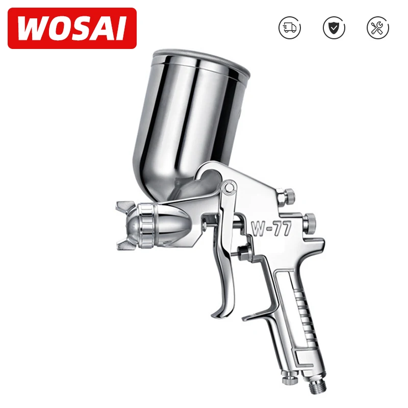 Профессиональный Пневматический распылитель WOSAI 400 мл аэрограф для покраски