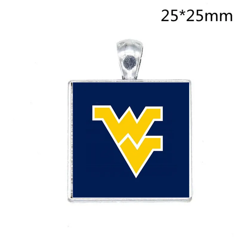 as picture Wholesale Sports west virginia Charms Pendant For DIY Braceles& Necklace& Earrings& Key chain Jewelry Accessories 20pcs/lot - Окраска металла: as picture