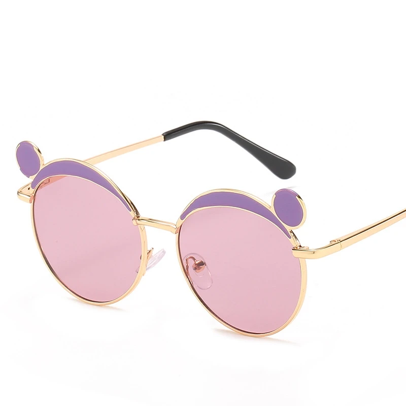 

2020 new pink children sunglasses men and women baby kids sunglasses metal frame cool handsome cute new kids glasses