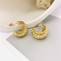 real gold plated earrigs stud with 925 silver pin party jewelry for ladies