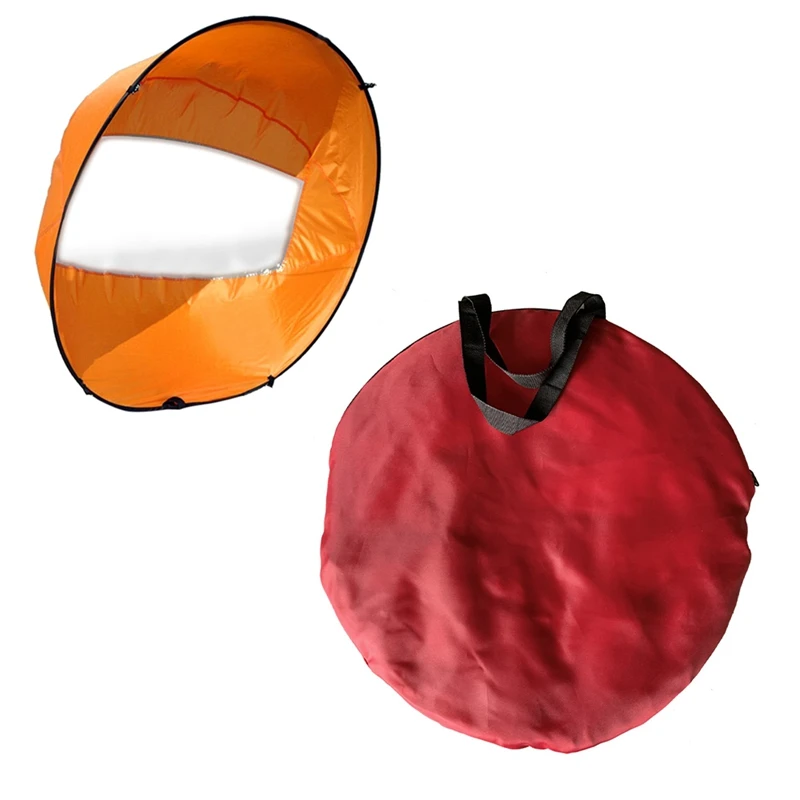 

2PCS 108cm/42 Inch Folding Board Wind Paddle Sail Orange with Sail Kit Kayak Sail Kayak Paddle Board Accessories Red