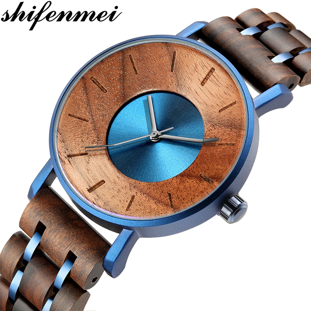 Деревянные часы мужские кварцевые из дерева лучший бренд Роскошные военные