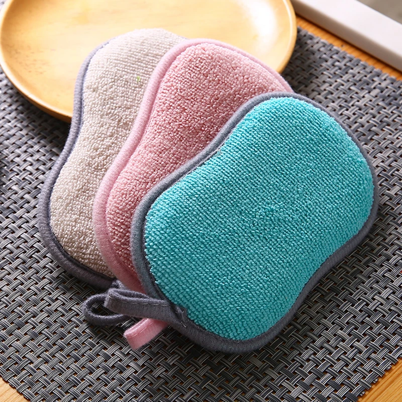 

5pcs double sided scouring pad cleaning magic sponge melamine sponges kitchen for washing dishes kitchen scourer pan brush