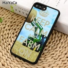 MaiYaCa чехол для телефона с надписью Keep Calm And Farm для iPhone 5 6 S 7 8 plus 11 12 13 Pro X XR XS Max Samsung Galaxy S6 S7 S8 S9 S10 plus