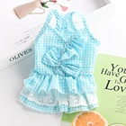 Клетчатое платье для собак, платья для маленьких собак, лето 2021, одежда для чихуахуа, костюм для собак, платья принцессы, платья для йоркширского Мопса