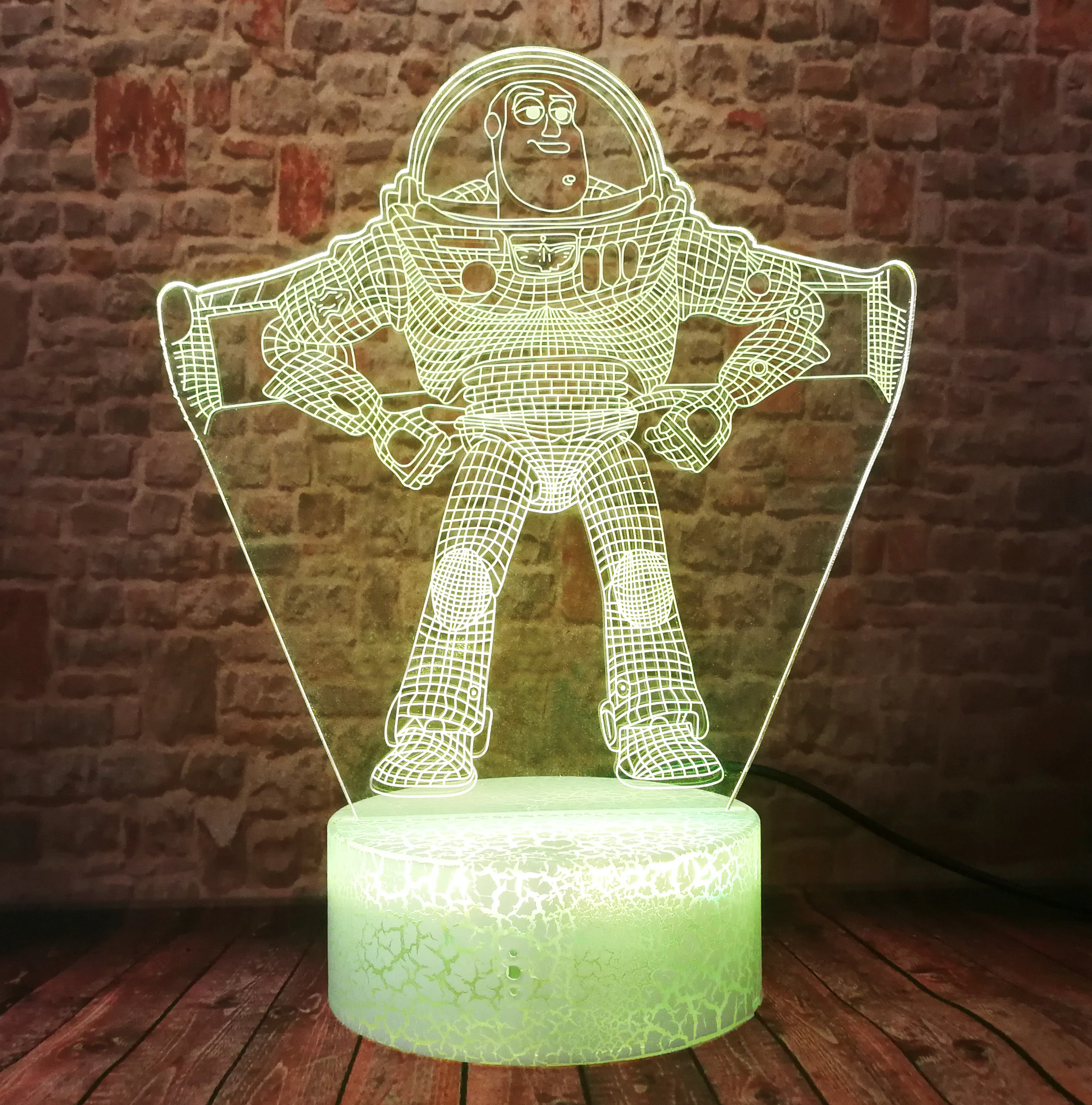 Игрушечный 3d светильник Pixar Ultimate Buzz летний светодиодный Космонавт 7 цветов фигура