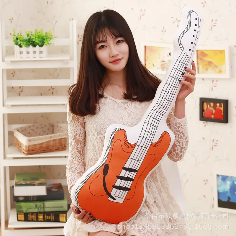 Плюшевая мягкая подушка-имитация гитары 60 см |