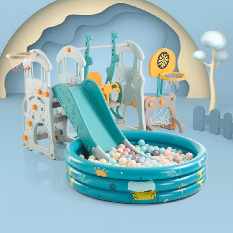 

GY Children's Indoor Slide Multifunctional Baby Slide Combination Kindergarten Household Small Swing Toy
