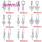 Соединители для подвесок, аксессуары для сережек, фурнитура для ювелирных изделий, украшение из стерлингового серебра 925 пробы с цирконием AAAA, сделай сам