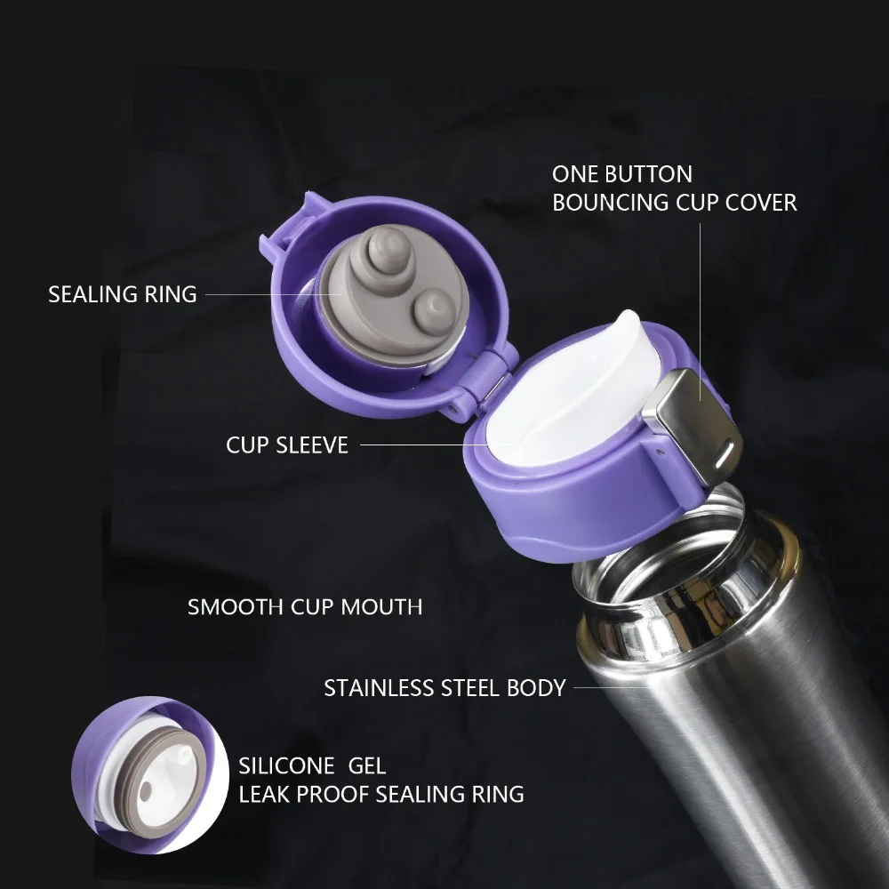 Фиссман 420 мл Вакуумная бутылка с двойными стенками из нержавеющей стали мужской