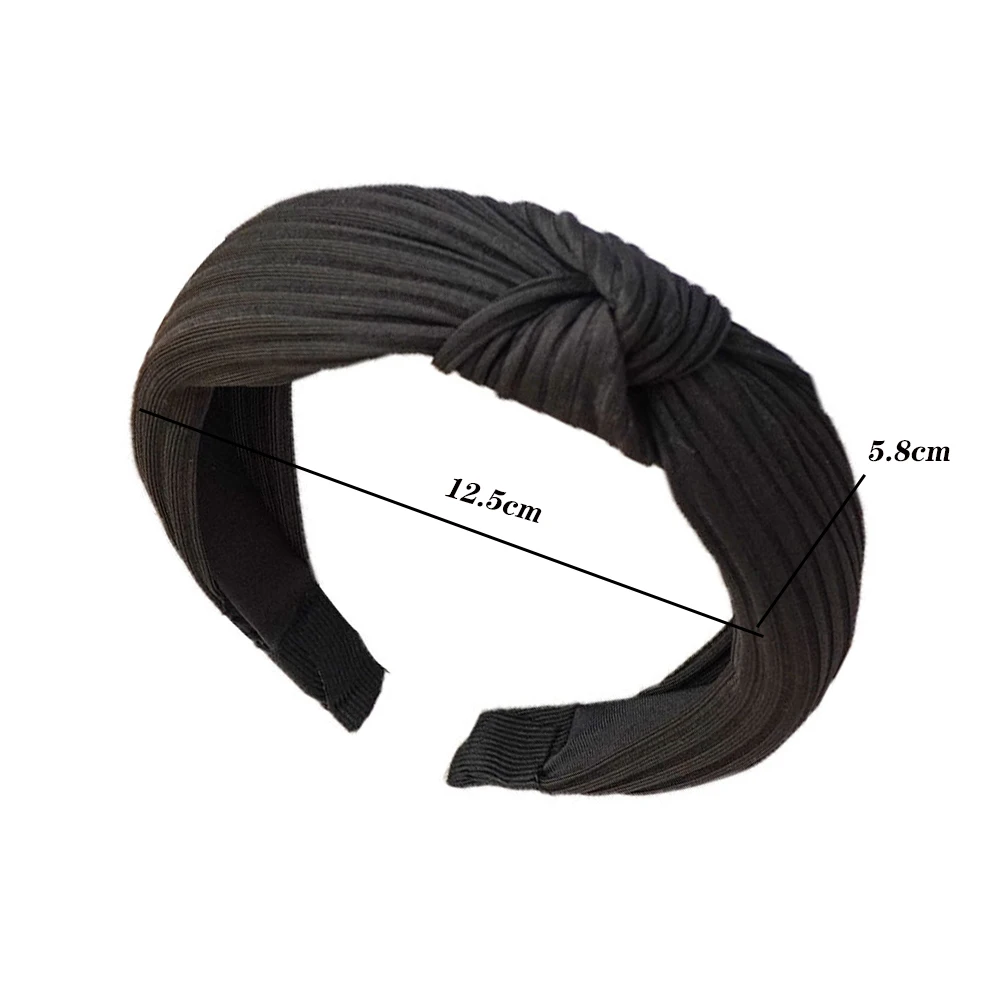 Solid Soft Knotted Headband Women Hairbands For Lady Turban Bezel Wide Simple Hair Hoop Girls Hair Accessories Headwear designer hair clips