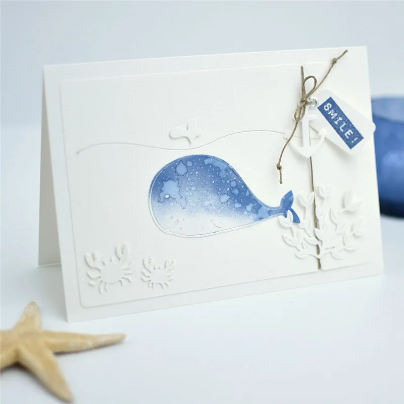 GJCrafts Кит рыба штампы для резки металла изготовления открыток скрапбукинг