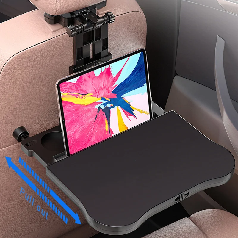 Car Seat Back Foldable Tray for Food Drink Laptop Hanging Table Auto Seatback Desk With Cup&ampPhone Holder Interior Accessorie |