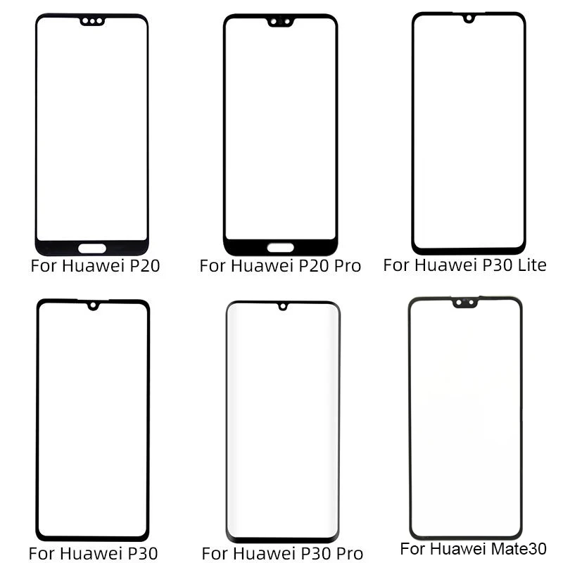 

Front Outer Glass Lens Touch Panel Cover Replacement For Huawei P30 Pro P20 Lite Mate 20 Pro Mate 10 Mate 30 Front Screen Lens