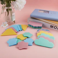 pearlescent transparent sticky note colorful special shaped waterproof memo cute memo padsaa
