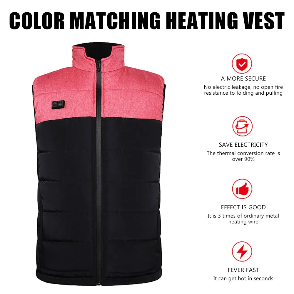 

Жилет с подогревом для мужчин и женщин, куртка с подогревом для 9 областей, теплая одежда, Охотничий Жилет, зимняя Тепловая куртка