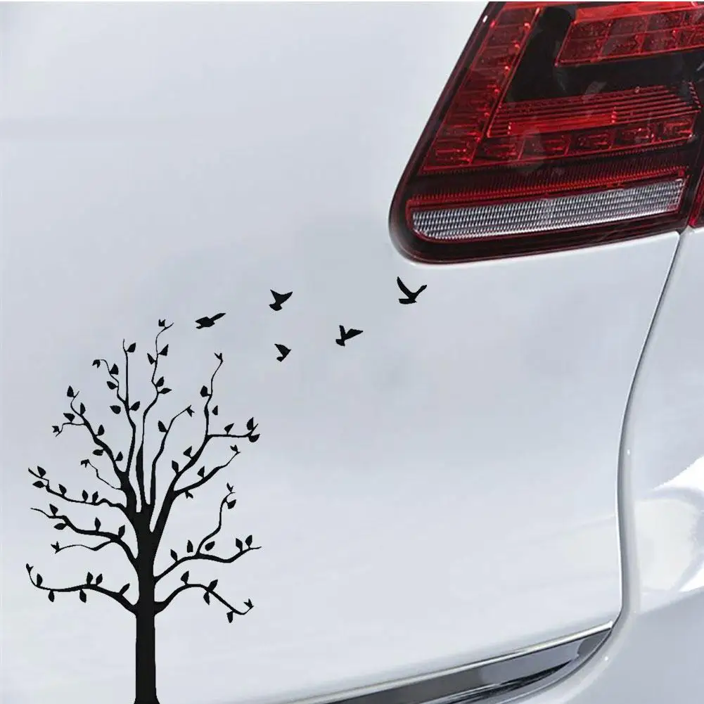 Декоративные светоотражающие наклейки с птицами на дерево|Наклейки автомобиль| |