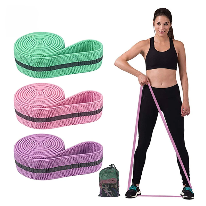 

Long Resistance Band Unisex Booty Band Hip Circle Loop Resistance Band Set Workout Exercise for Legs Thigh Glute Butt Squat Band